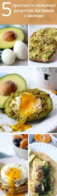5 простых и здоровых завтраков с авокадо (готовим за 5 минут, 5 или меньше ингредиентов)