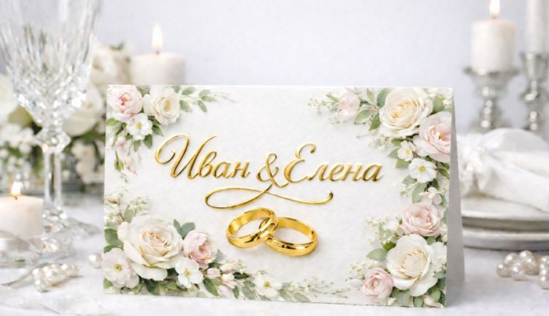 3D-фольга на приглашениях. Когда важен один сильный акцент